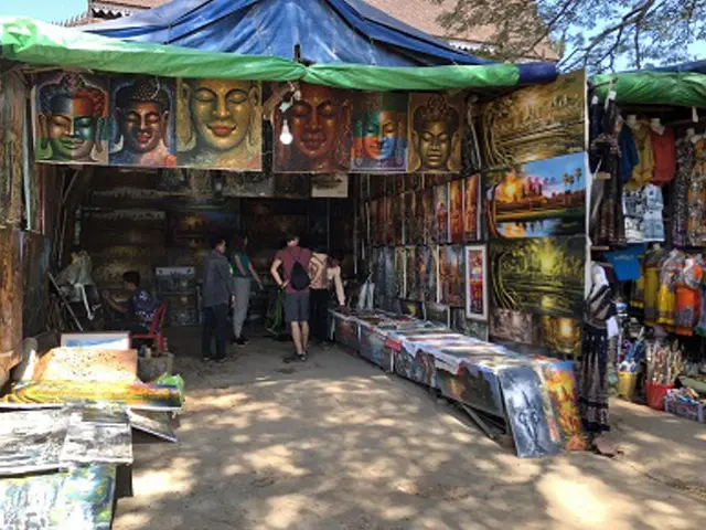 アンコールワット内の露店