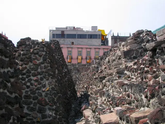 メキシコシティのテンプロマヨール遺跡