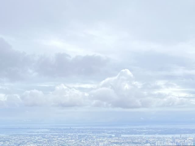 セブ島の空