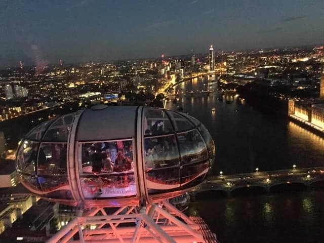 ロンドンアイから見える夜景