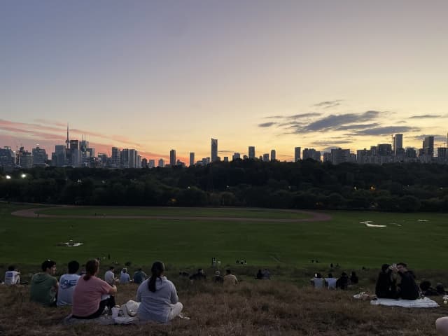 リバーデールパークの夕日