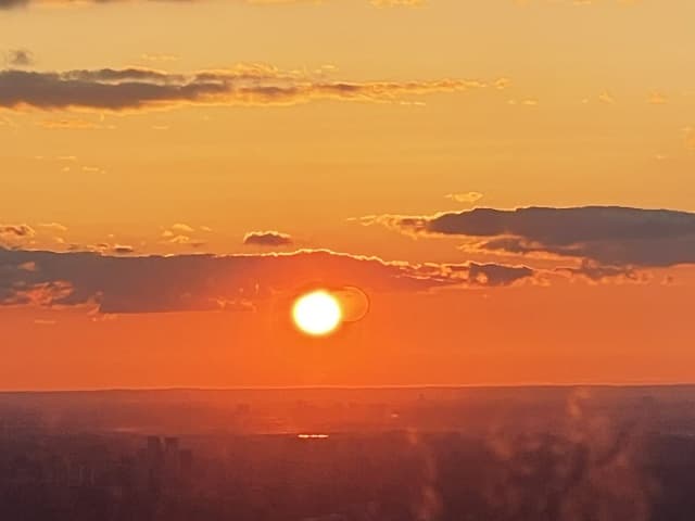 CNタワーからの夕日