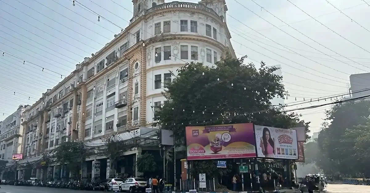 インドのコルカタの街並み